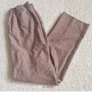 🍂 1990's Plaid Vintage High Rise Pants